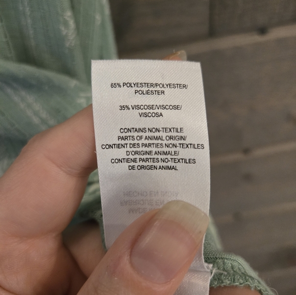 LUCKY BRAND Green & White Floral Printed Sleeveless Top - Size Medium - Picture 7 of 9